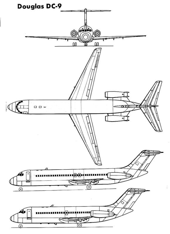 DC-9的三视图