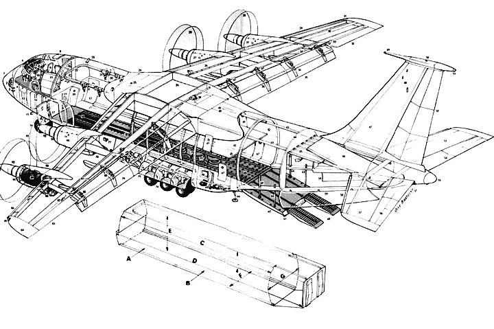 安-70大型运输机轴测图
